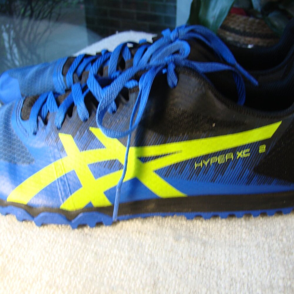 ASICS blue Hyper Xc 2 Track Shoes running (1093A080) S 10.5 M - Picture 4 of 8